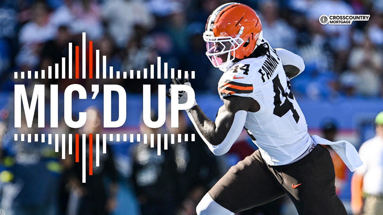 YouTube video thumbnail for Video: Harold Fannin Jr. Mic'd Up During Browns' Win Over Titans