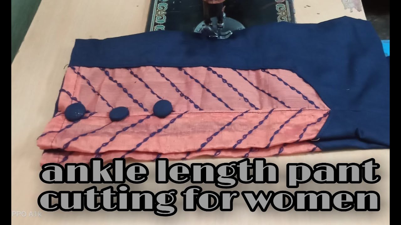 Ankle length pant cutting class 6 very easy method and designing