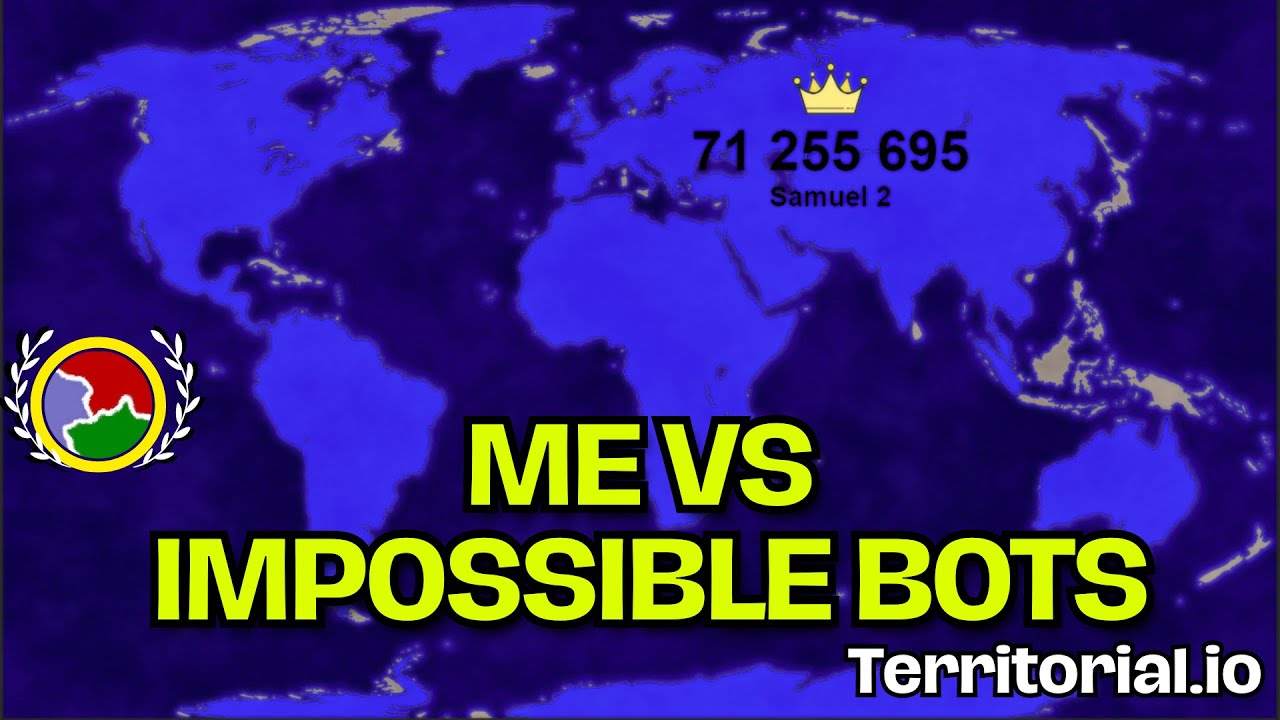 Playing against IMPOSSIBLE Bots in Territorial.io || Territorial.io games