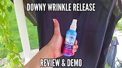 Downy wrinkle release review and demo.