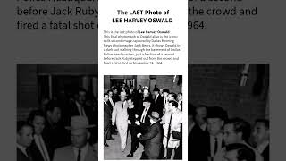The LAST Photo of LEE HARVEY OSWALD #death #jfk #leeharveyoswald #dallas #1963 #jackruby #assassin