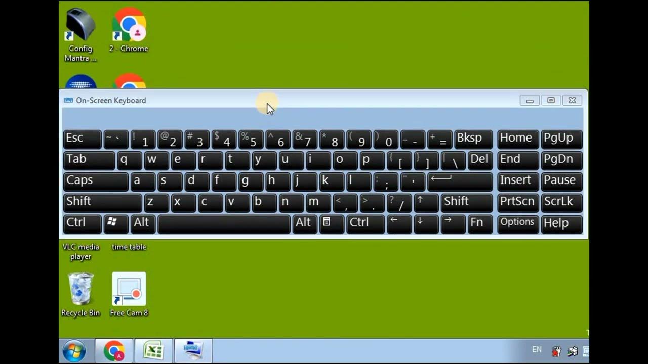 How to Open on screen keyboard in windows 7 ? on screen keyboard open