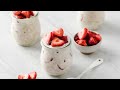 Strawberry Overnight Oats | Strawberries & Cream in a Jar!