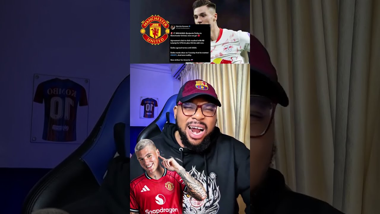 BENJAMIN SESKO TO MANCHESTER UNITED DONE Sesko Manutd Mufc Fypage Football Shorts Ballondor