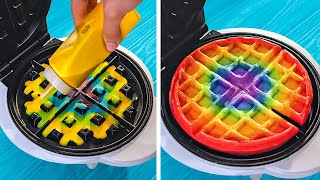 I TRIED RAINBOW HACKS FROM TIK TOK | Colorful DIY Crafts And Food Ideas