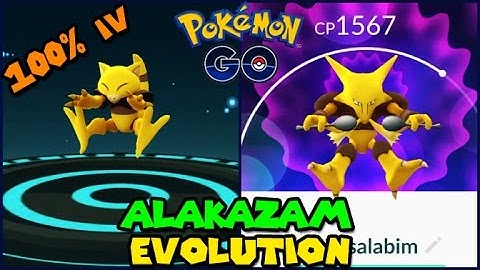 Evolving 100% IV ABRA to ALAKAZAM (Pokemon Go Evolution)