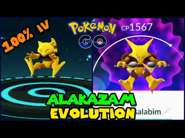 Pokemon Go Abra(500) to Kadabra to Alakazam EPICC!! Evolution(level 32) 