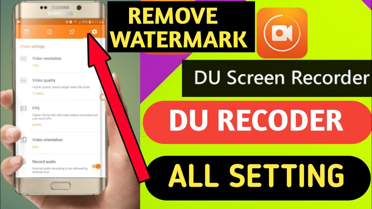 DU Recorder All Settings | How To Use DU Screen Recorder App (Hindi) video 2021 | Sekh Tutorial