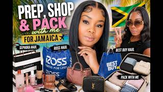 Prep Pack & Shop  With Me Traveling To Jamaica | Sephora Haul Ross Haul