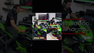ninja 400 vs zx 6r #superbike #automobile #shorts