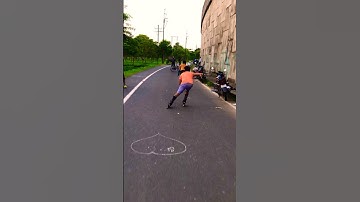Inline Skating Powerslide 🛼 #powerslide #bikram #god #viral #shorts #skating