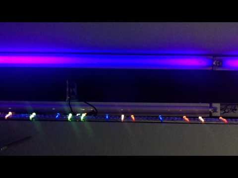 N scale LED Lighting train room