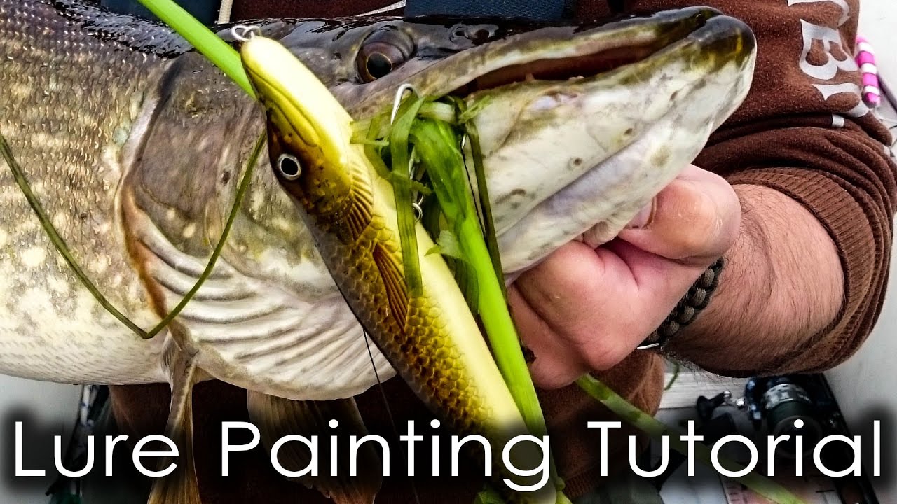 Lure painting tutorial Episode 1 Camo Pike. YouTube