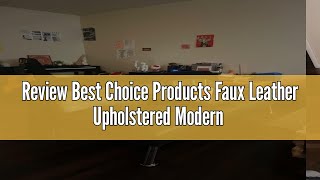 Review Best Choice Products Faux Leather Upholstered Modern Convertible Futon, Adjustable Folding