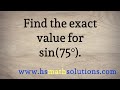 Understanding Sine of 75 Degrees