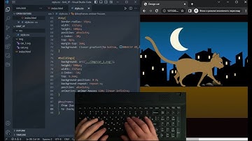 ASMR Programming - Cat walks animation - No Talking