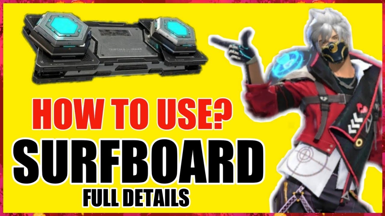 HOW TO USE SURFBOARD - TIPS AND TRICKS FREE FIRE - YouTube