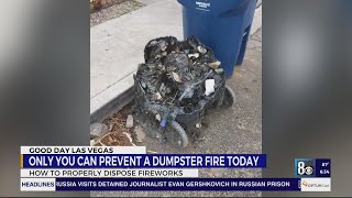 How to properly dispose of fireworks