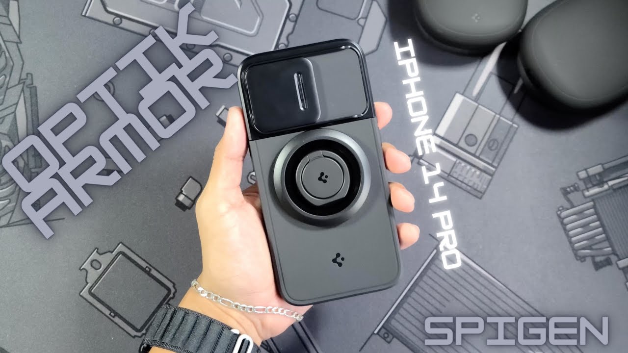 iPhone 14 Pro Space Black Spigen Optik Armor Case Review & Spigen OMag