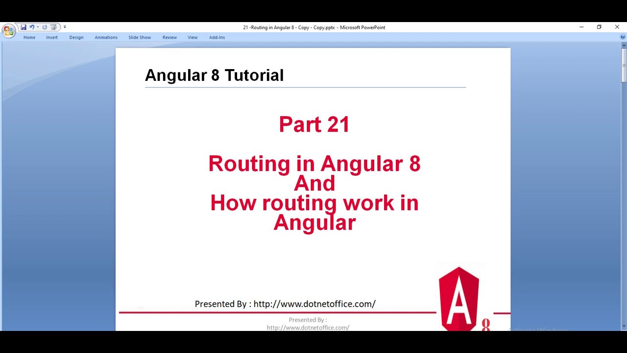 Part -21: What is Routing and how routing work in Angular 8 | Angular 8 ...