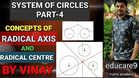 SYSTEM OF CIRCLES PART-4 || CONCEPT OF RADICAL AXIS AND RADICAL CENTRE | MATHS-2B [IPE] || BY VINAY