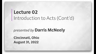 02 - Background & Acts 1:1-8 | Acts of the Apostles