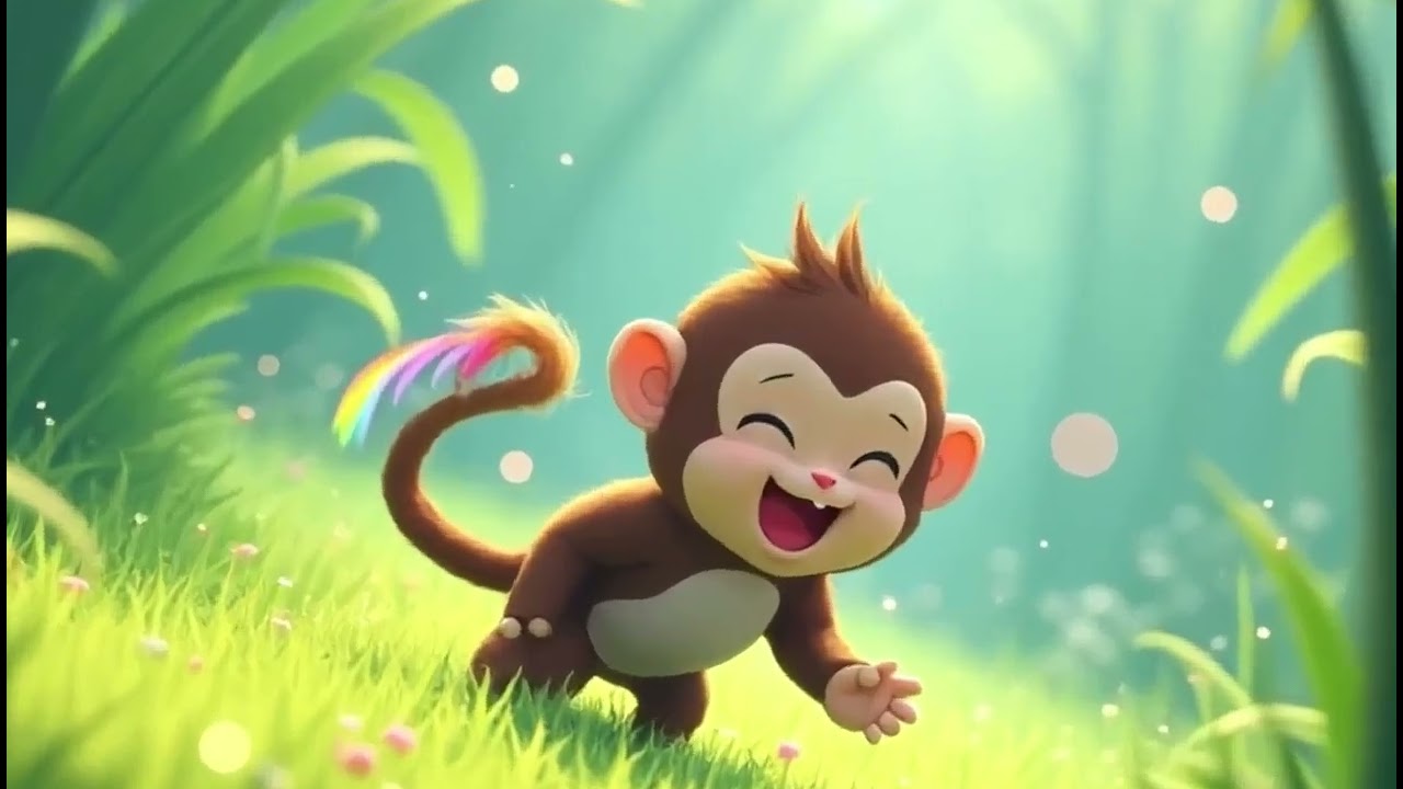 🌙🐒 The Magical Monkey's Glowing Forest Adventure! | Kids Bedtime Story ✨🌲