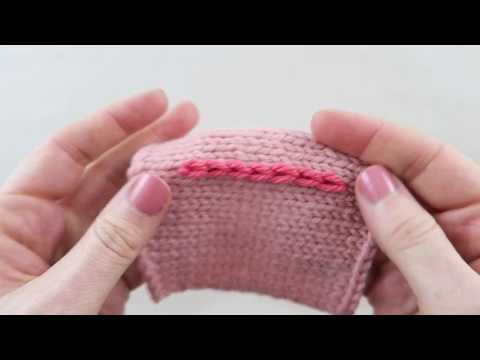 How to decorate your knitting with Chain Stitch