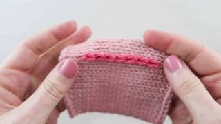 How to decorate your knitting with Chain Stitch