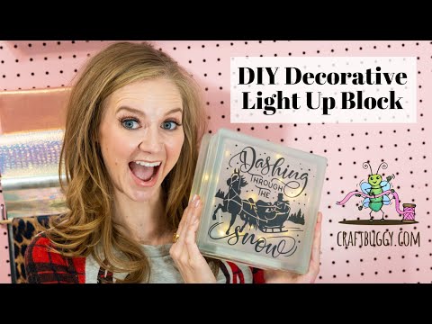 How To Make A Decorative Light Up Block