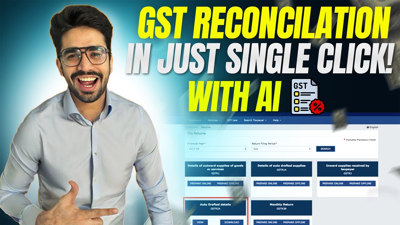 How to Automate GST reconciliation with AI | GST reconciliation automation of GSTR 2A, 2B, 1
