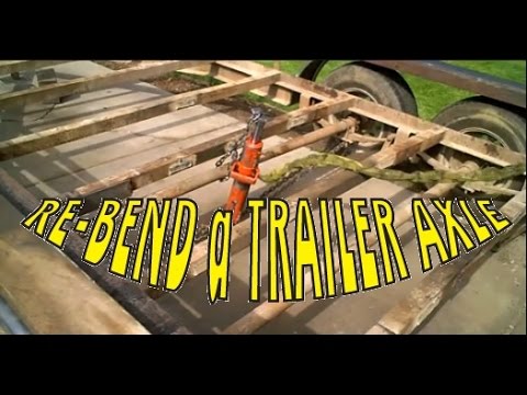 Are trailer axles supposed to be bent on bottom Are trailer axles supposed to be bent on bottom