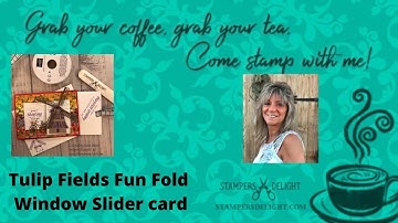 Tulip Fields Window  Slider Card