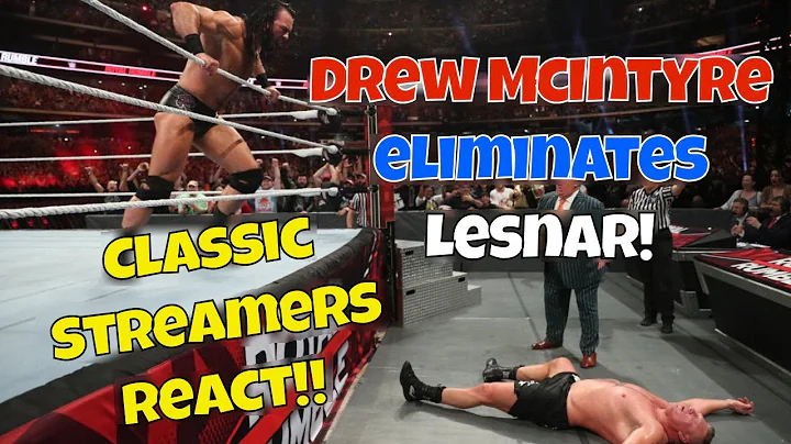 McIntyre Eliminates Lesnar - 2020 Rumble! Classic streamer reaction! #wwe #royalrumble #brocklesnar