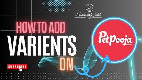 how to add item VARIANTS on petpooja billing software || #billingsoftware #petpooja #restaurant