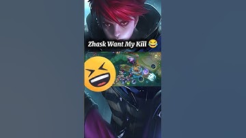 Zhask Want To  Kill Me 😂#shorts #mobilelegends #mlbbshorts