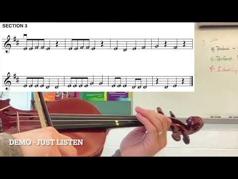D string Rock - violin play along