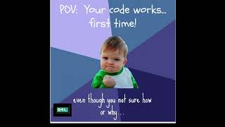 Code working first time  #funny #coding