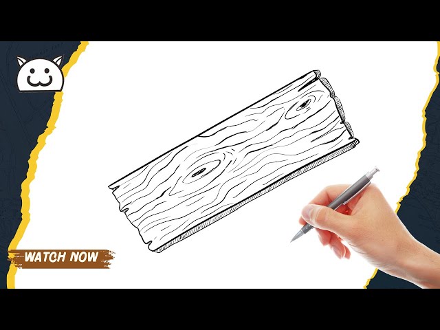 Wood Plank Drawing Easy With Pencil