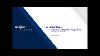 AI in Mental Healthcare - March, 30 2021