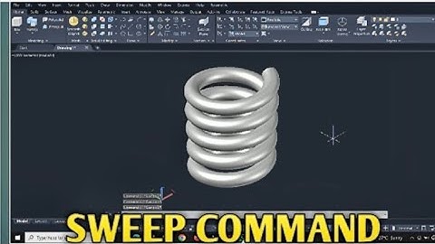 SWEEP COMMAND IN AUTOCAD -3D MODELING