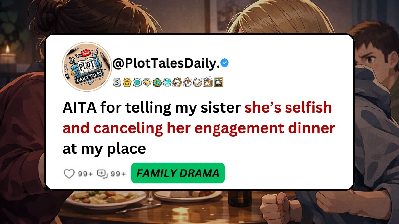 AITA for telling my sister she’s selfish and canceling her engagement dinner at... | Reddit Stories
