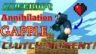Minecraft Guildcraft Annihilation - Half Heart Gapple Clutch!!
