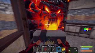 A hard npc base I raided  Rust #gaming #rust #pve