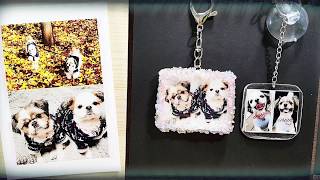 레진공예 ☆댕댕이 키링☆ 레진아트 UV레진 resin art UVレジン resin DIY