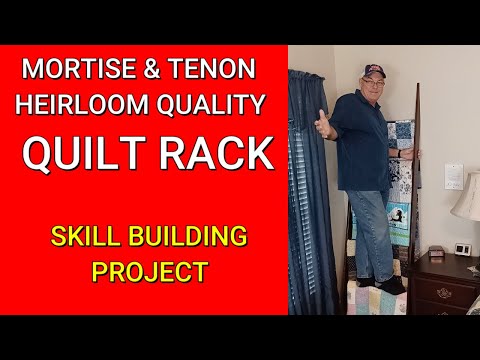 How to build a traditional wooden quilt blanket ladder - HEIRLOOM quality