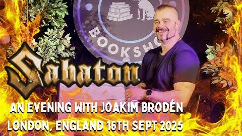 An Evening with Joakim Brodén (Sabaton) - London, England 16th Sept 2025 