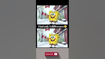 Find only 3 differences #spongebob #viral #shorts #canada
