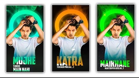 Lyrics whatsapp status video editing | light effect status editing | kinemaster | status kaise banay