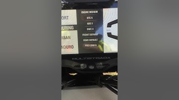 Ducati Multistrada 1200 Enduro ride mode selection